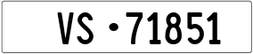 Trailer License Plate